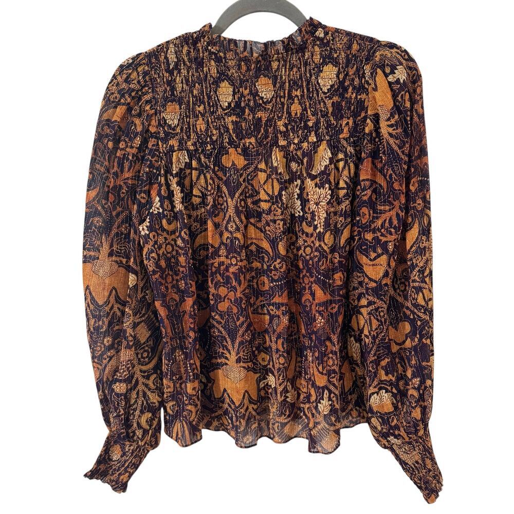 Ulla Johnson Ida Blouse in "Celestial" Size 4 - Picture 9 of 12